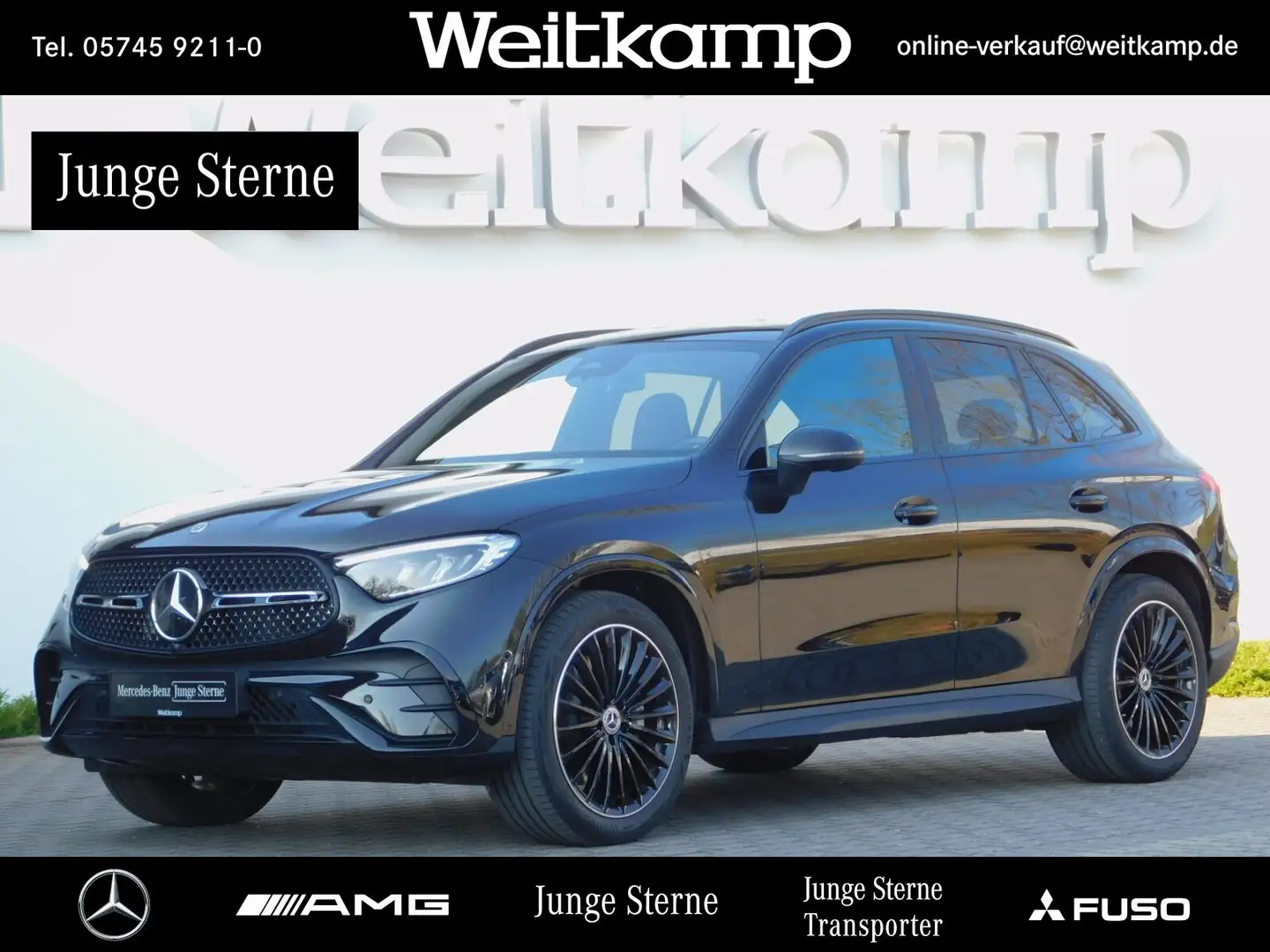 Mercedes-Benz GLC 450 GLC 450 d 4M AMG+Night+AHK+Pano+Standh.+Distron. Чорний - 1
