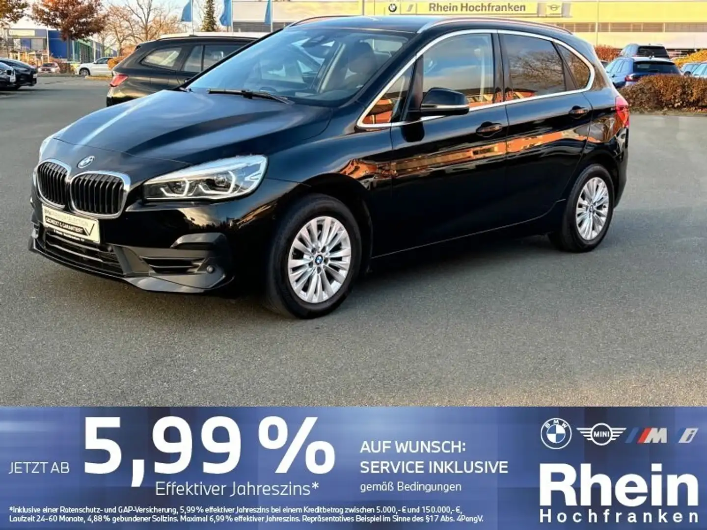BMW 218 i Active Tourer Advantage LED NAVI PARKASSIST Schwarz - 1