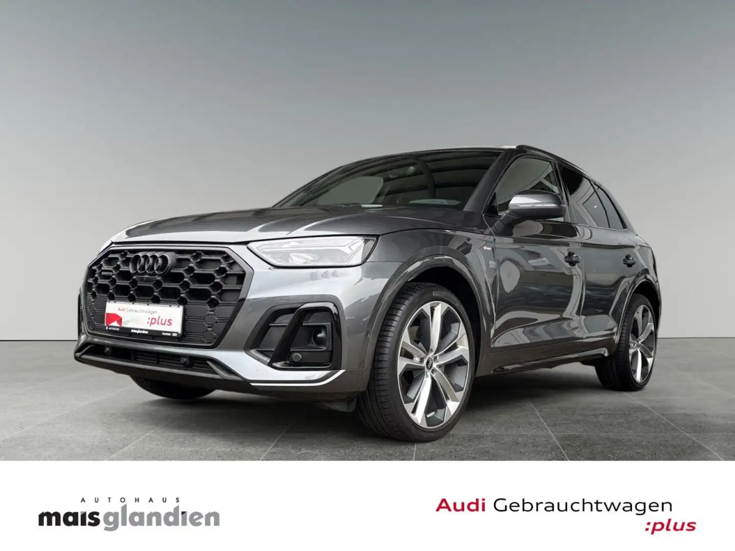 Audi Q5 45 TFSI q. 2x S line B+O Luft Leder Memory Navi Grau - 1