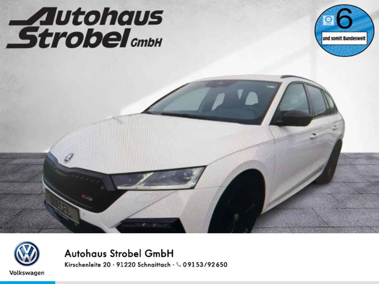 Skoda Octavia Combi RS Weiß - 1