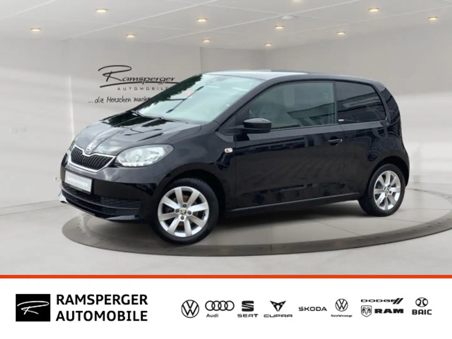 Skoda Citigo 1.0 Clever GRA Klima MFL SHZ PDC Schwarz - 1