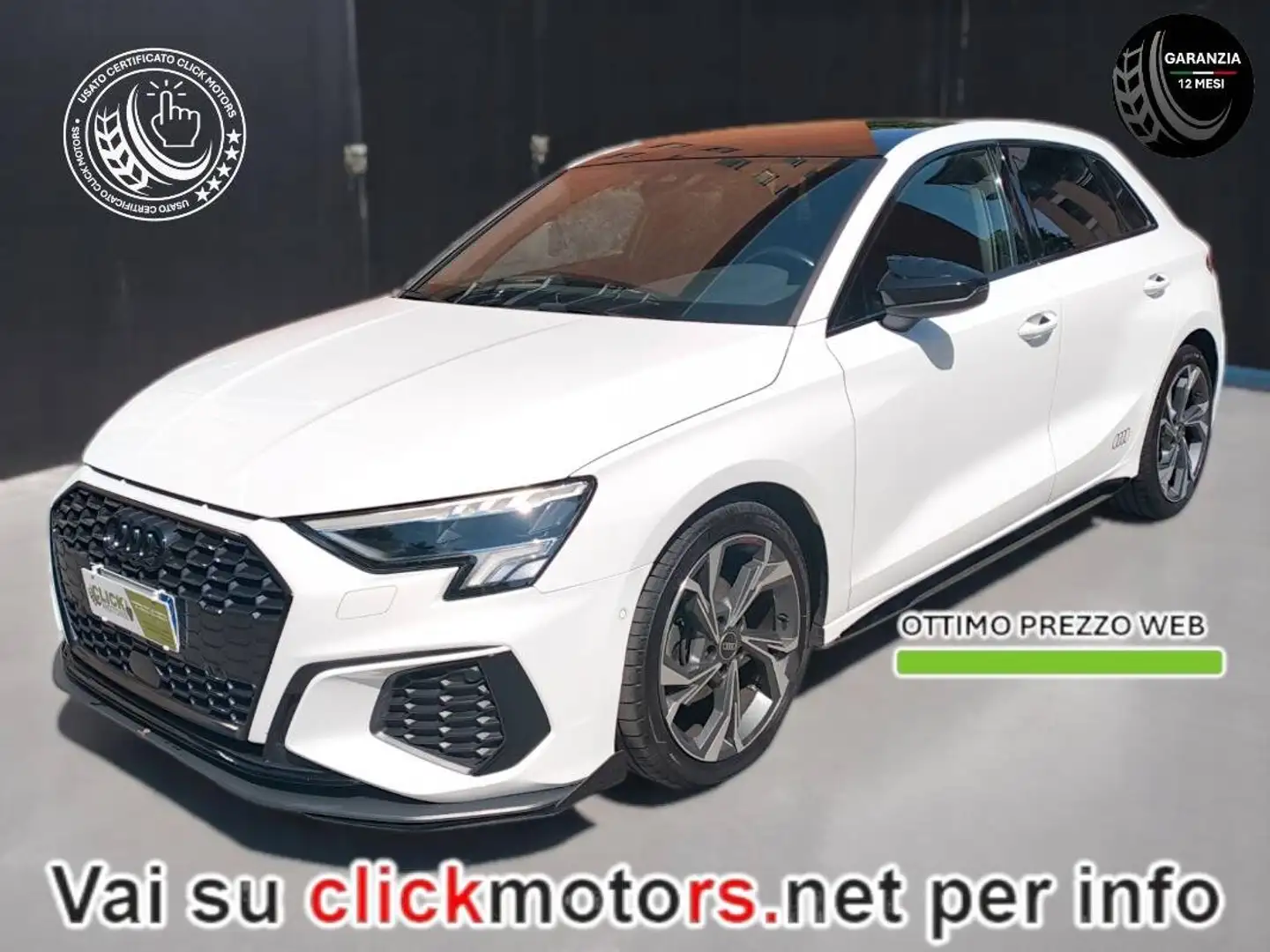 Audi A3 A3  2022 Sptbk 30 1.0tfsi mhev Sline edition s-tr Blanc - 1