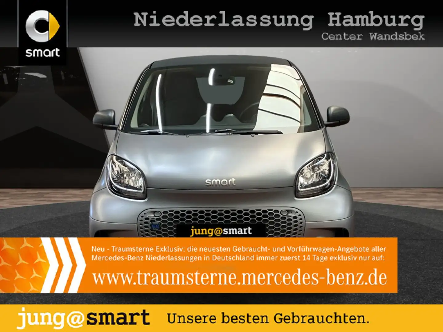 smart forTwo EQ 60kWed passion SHZ PDC Dig Radio Tempom Grau - 1