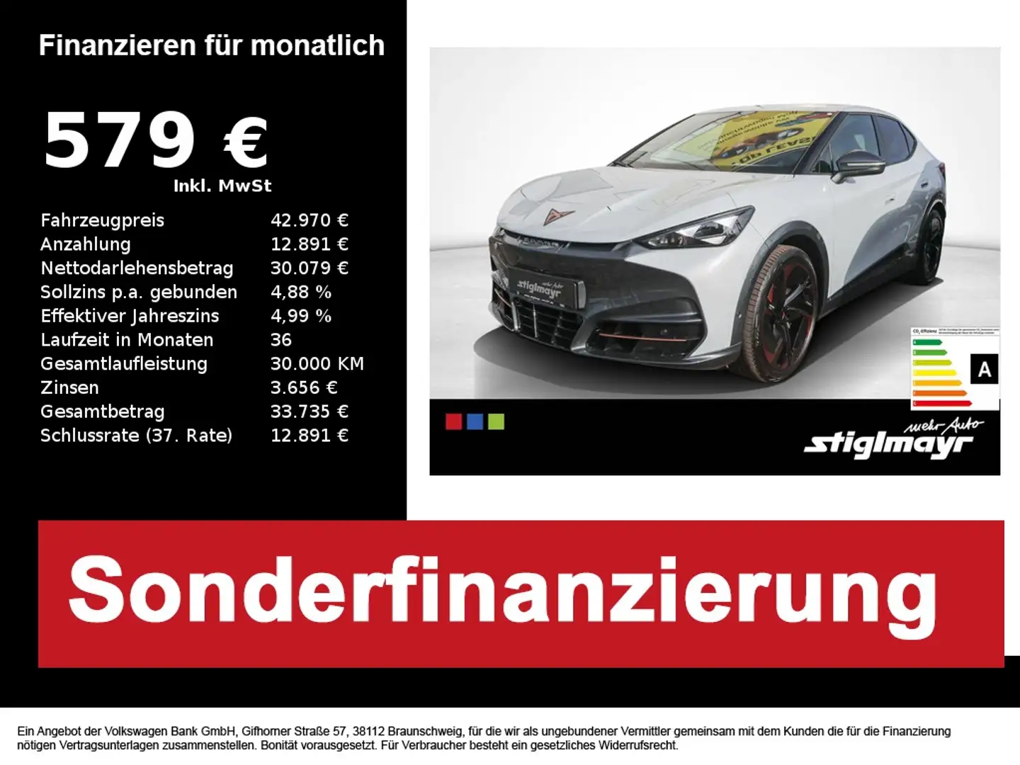 CUPRA Tavascan VZ 4Drive ACC+HUD+MATRIX+GLASDACH Blanc - 1