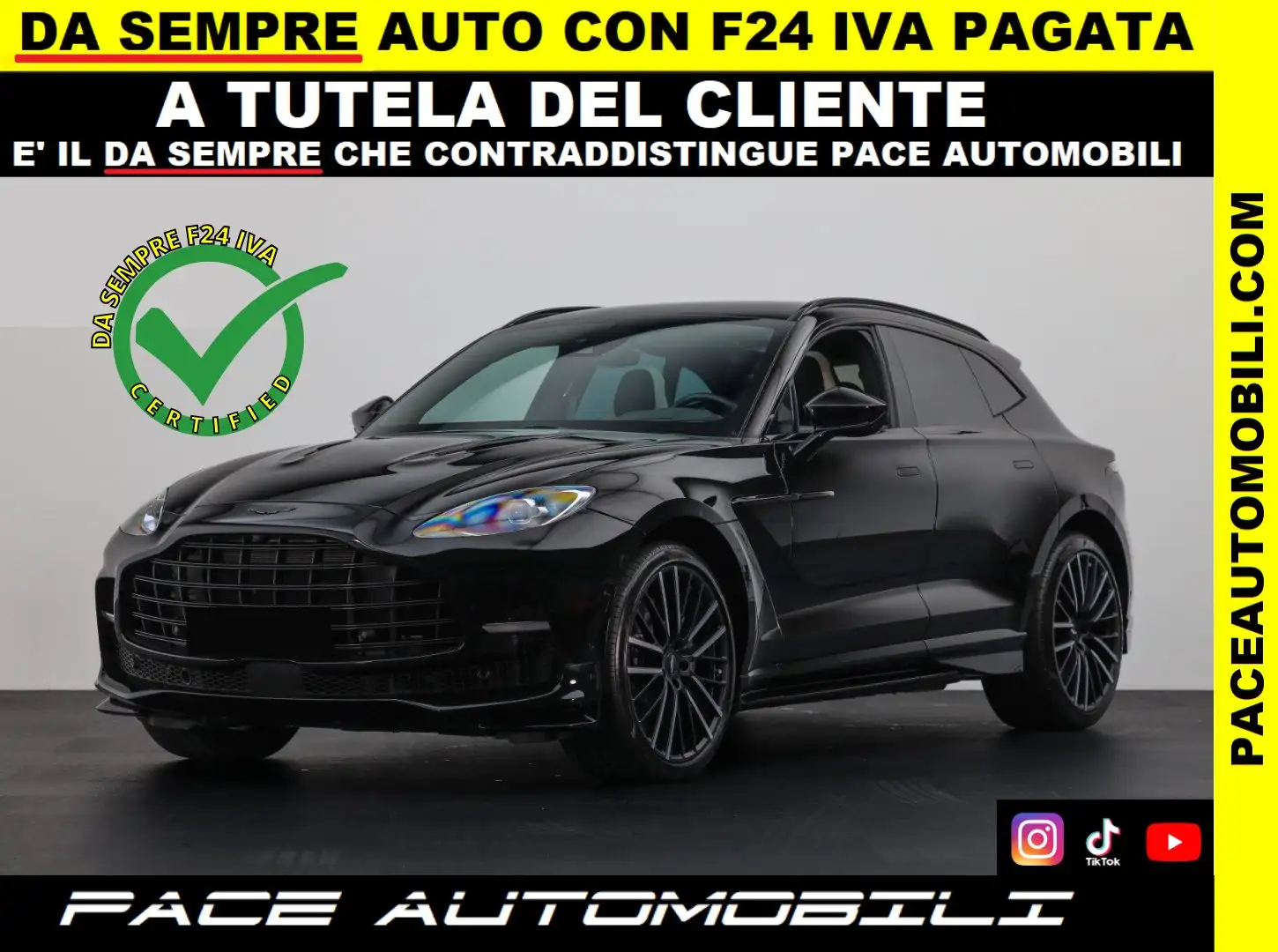 Aston Martin DBX 707 CV  TETTO KAMERA 360 PDC CARBON BLACK PACK 23" Nero - 1