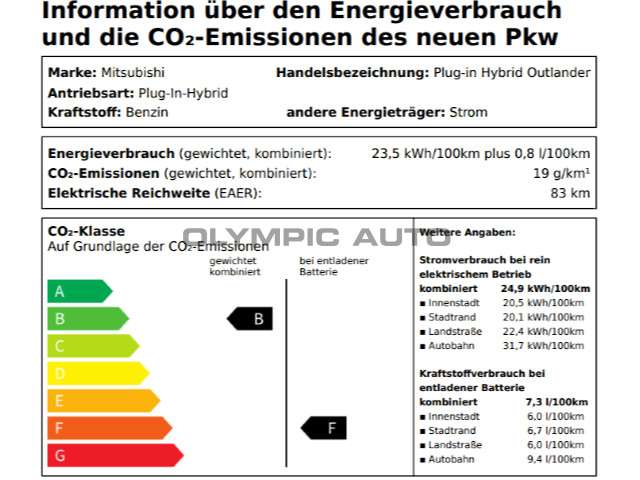 Mitsubishi Outlander Plug-In Hybrid Outlander Top  4WD LEDER STANDHZG