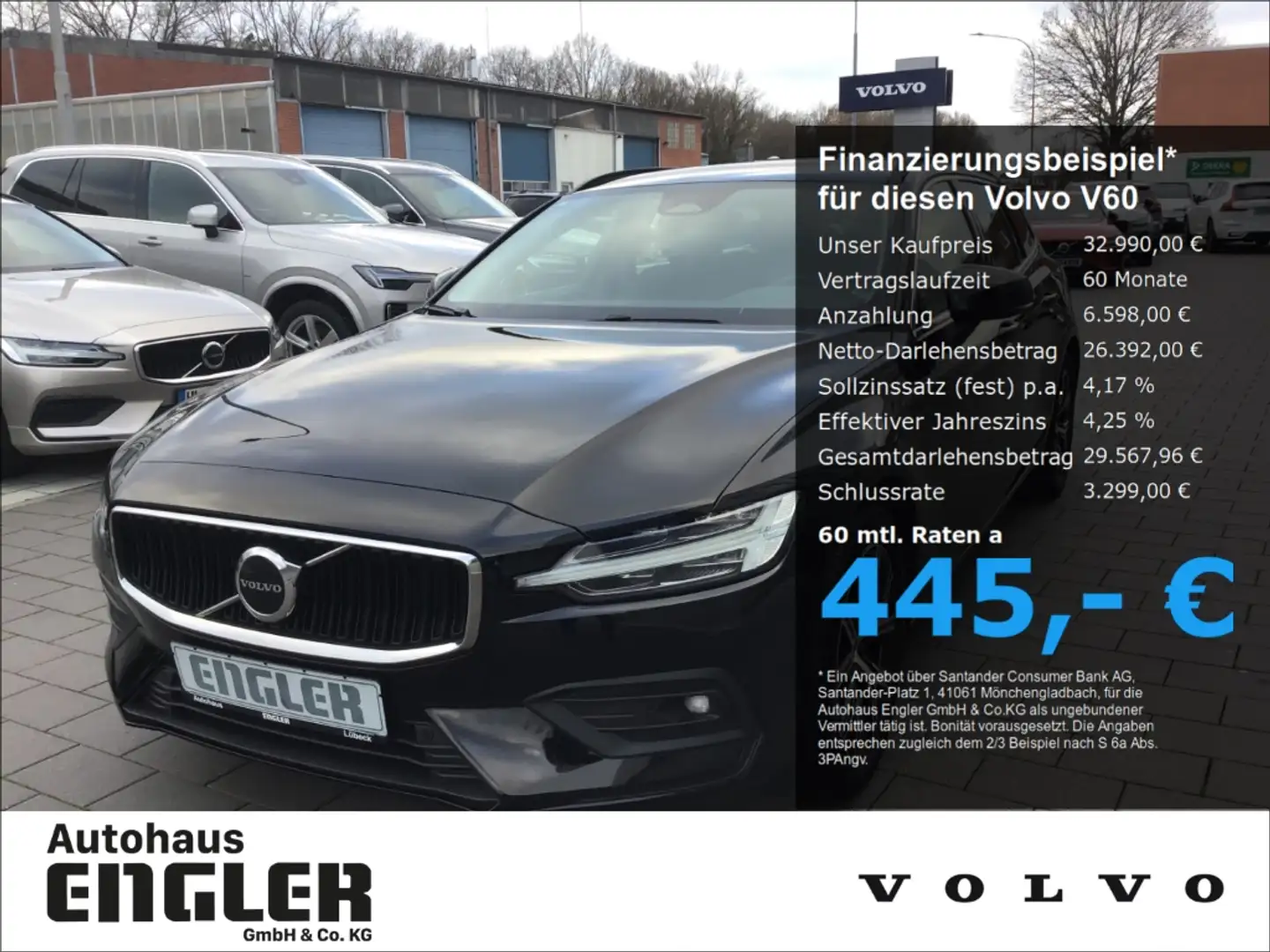 Volvo V60 B4 (Diesel) Core Cam Nebel Navi Schwarz - 1