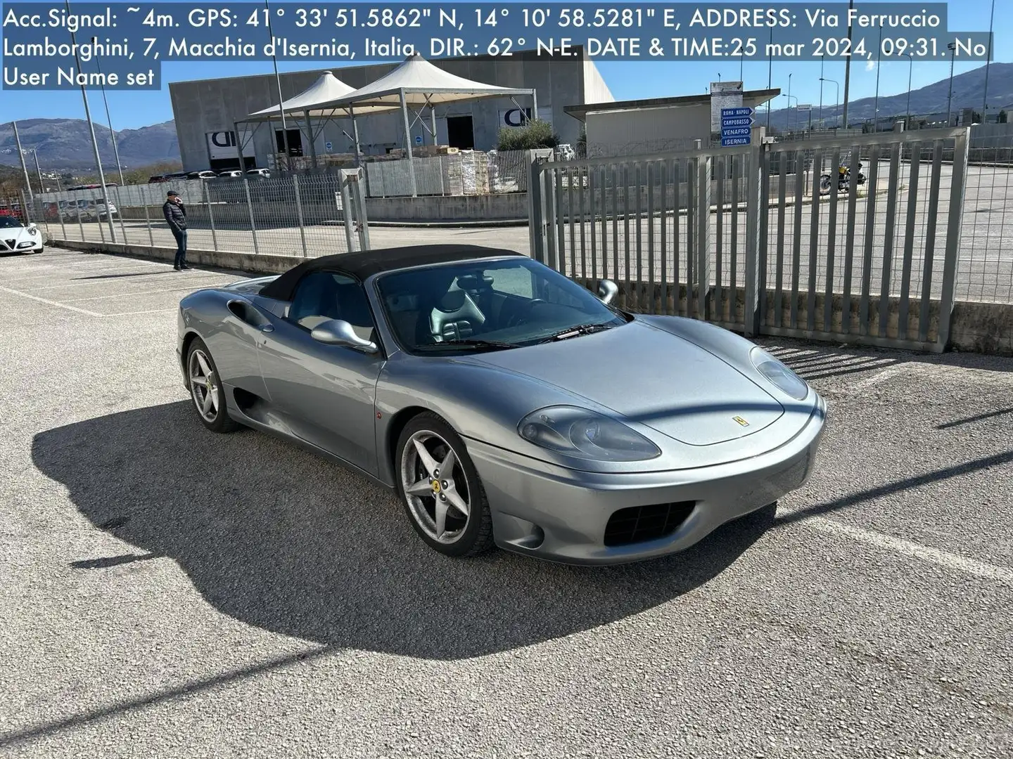 Ferrari 360 360 3.6 Spider F1 Grigio - 1