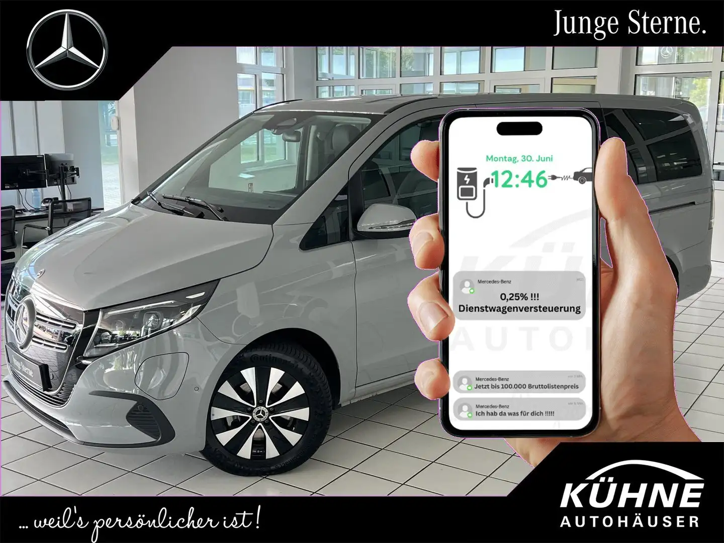 Mercedes-Benz EQV 300 300 Lang *60 Monate Garantie*+Wartungspaket Grau - 1