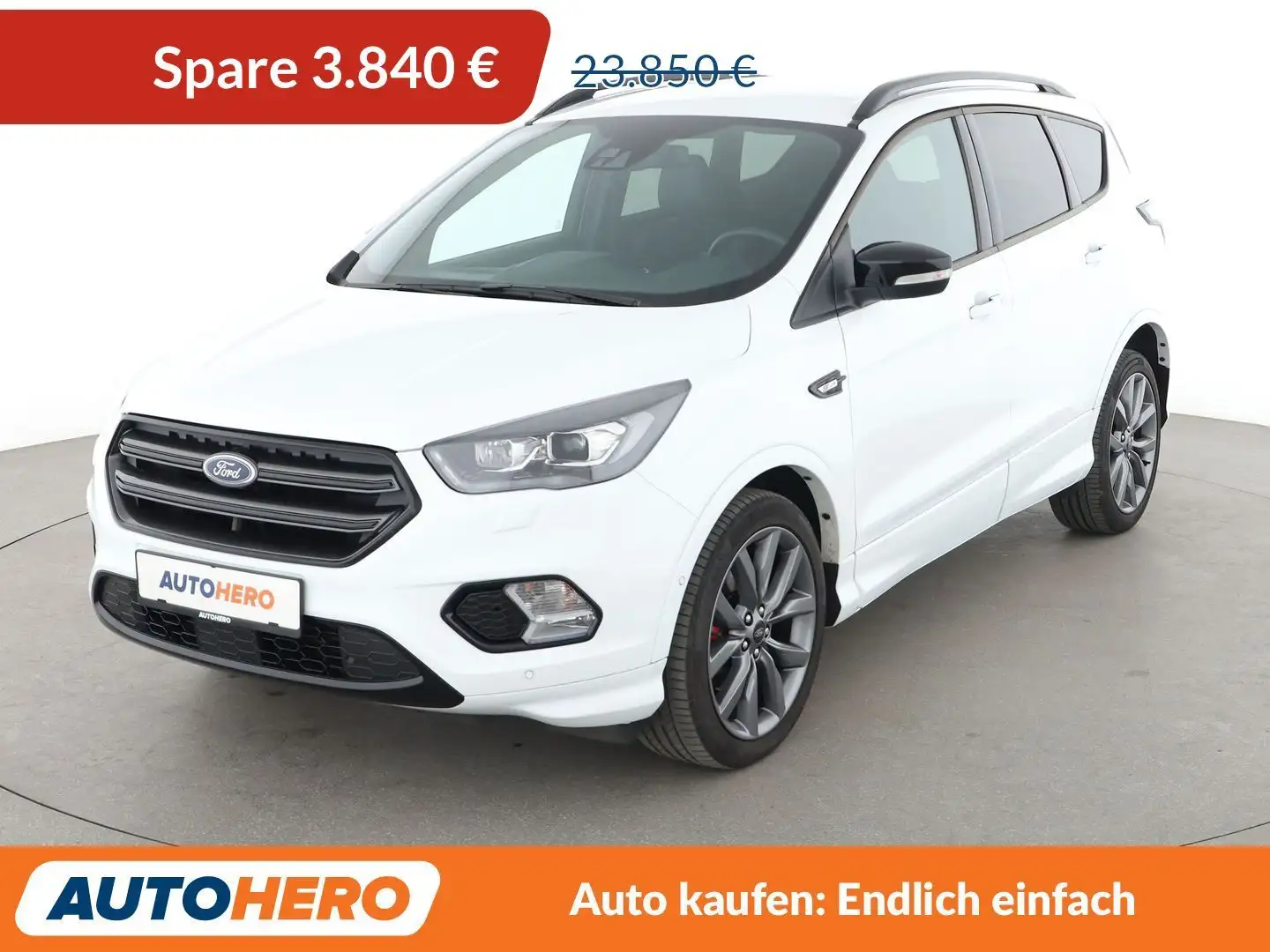 Ford Kuga 2.0 EcoBoost ST-Line Aut.*NAVI*BI-XENON*ACC*SONY* Weiß - 1