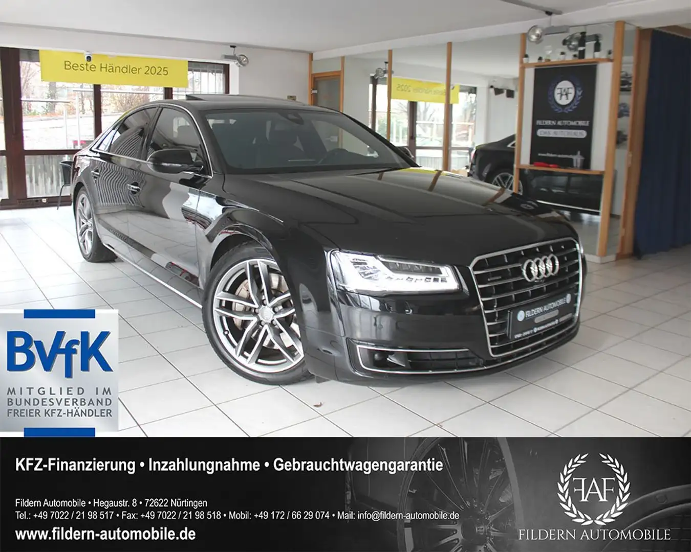 Audi A8 4.2TDI Limited quattro EU6*MATRIX*ACC*360*HUD*20" Schwarz - 1