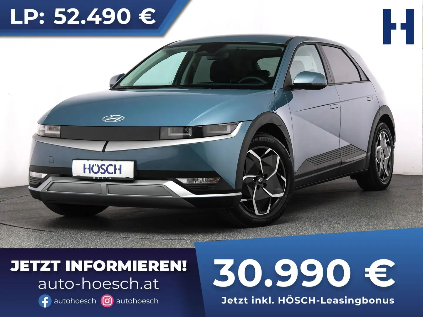 Hyundai IONIQ 5 58.2 kWh KAMERA ASSISTENZ 19er SOFORT Blau - 1