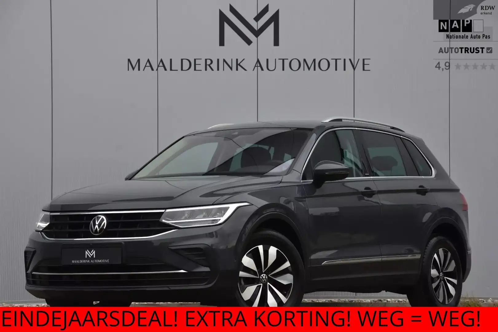 Volkswagen Tiguan 1.5 TSI Automaat Move Trekhaak uitkl., Camera, Key Grijs - 1