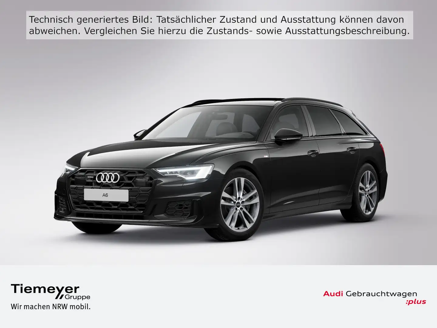 Audi A6 45 TFSI Q S LINE PANO ALCANTARA AHK MAT Schwarz - 1