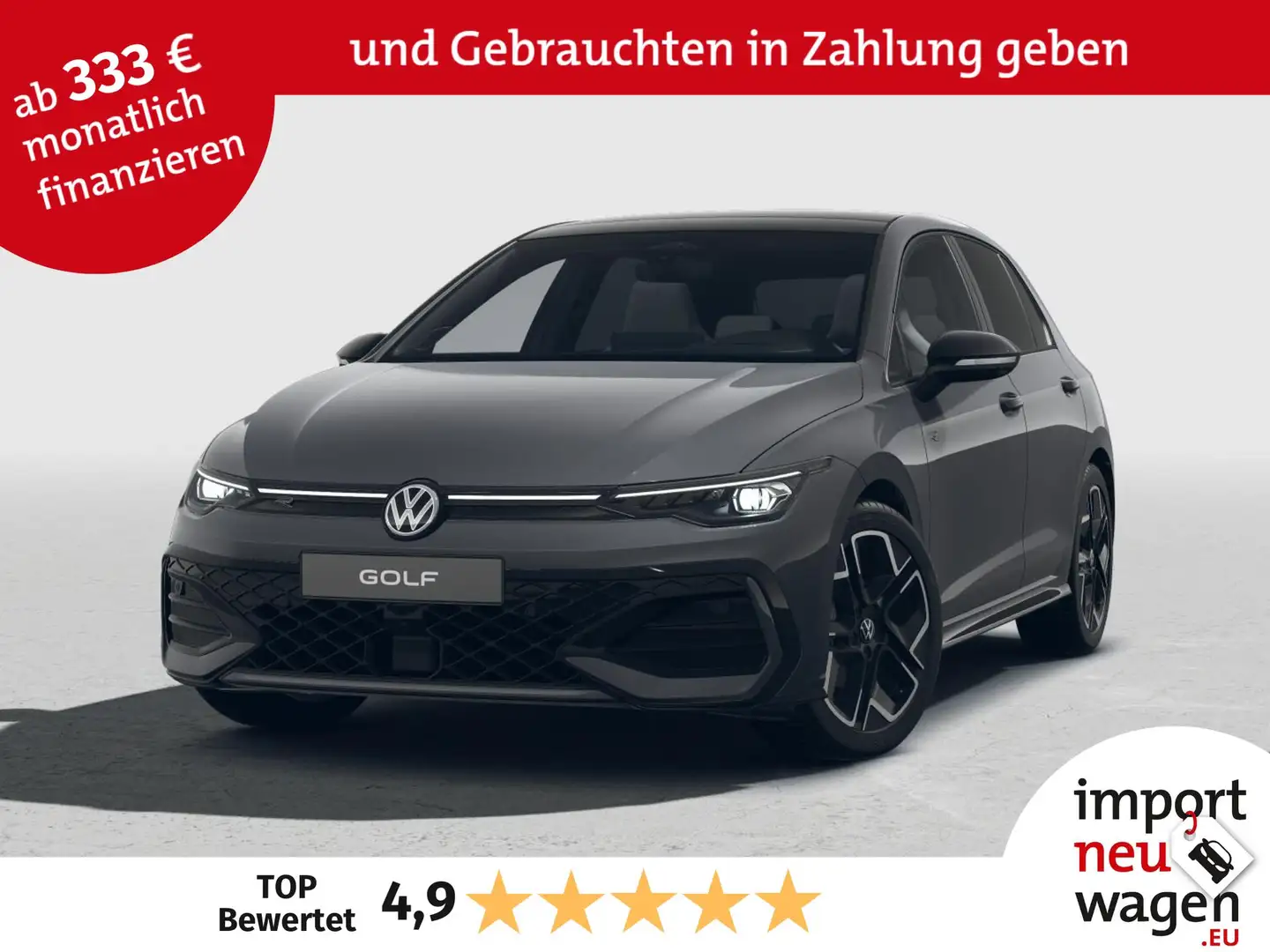 Volkswagen Golf VIII R-Line 2.0 TDI DSG LEDER+PANO+AHK+360° uvm Grau - 1