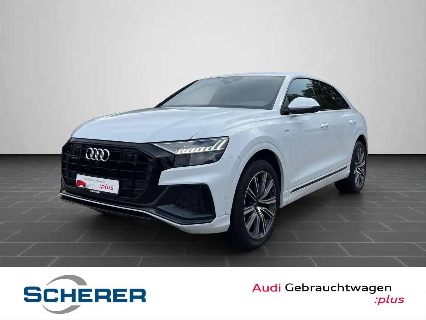Audi Q8 50 TDI S line EDITION AHK PANO 360°KAMERA Weiß - 1