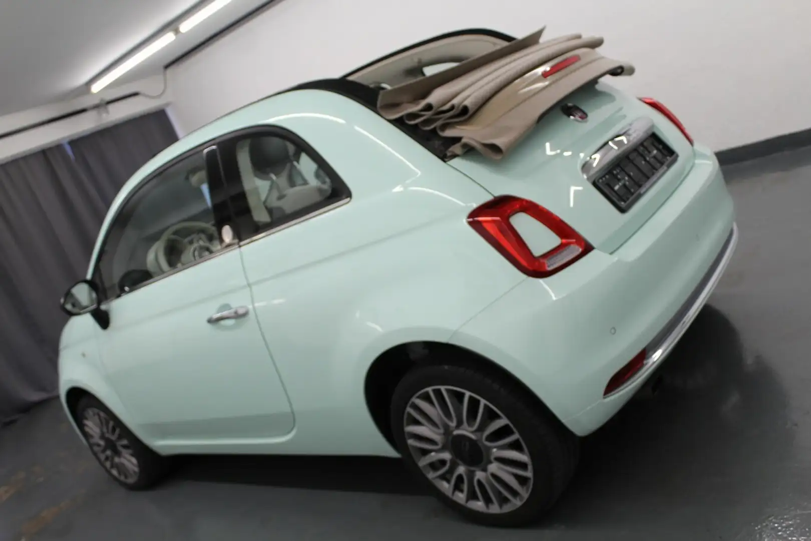 Fiat 500C 0.9 Mirror Dualogic Sitzheizung+Apple+16J+PDC! Grün - 1