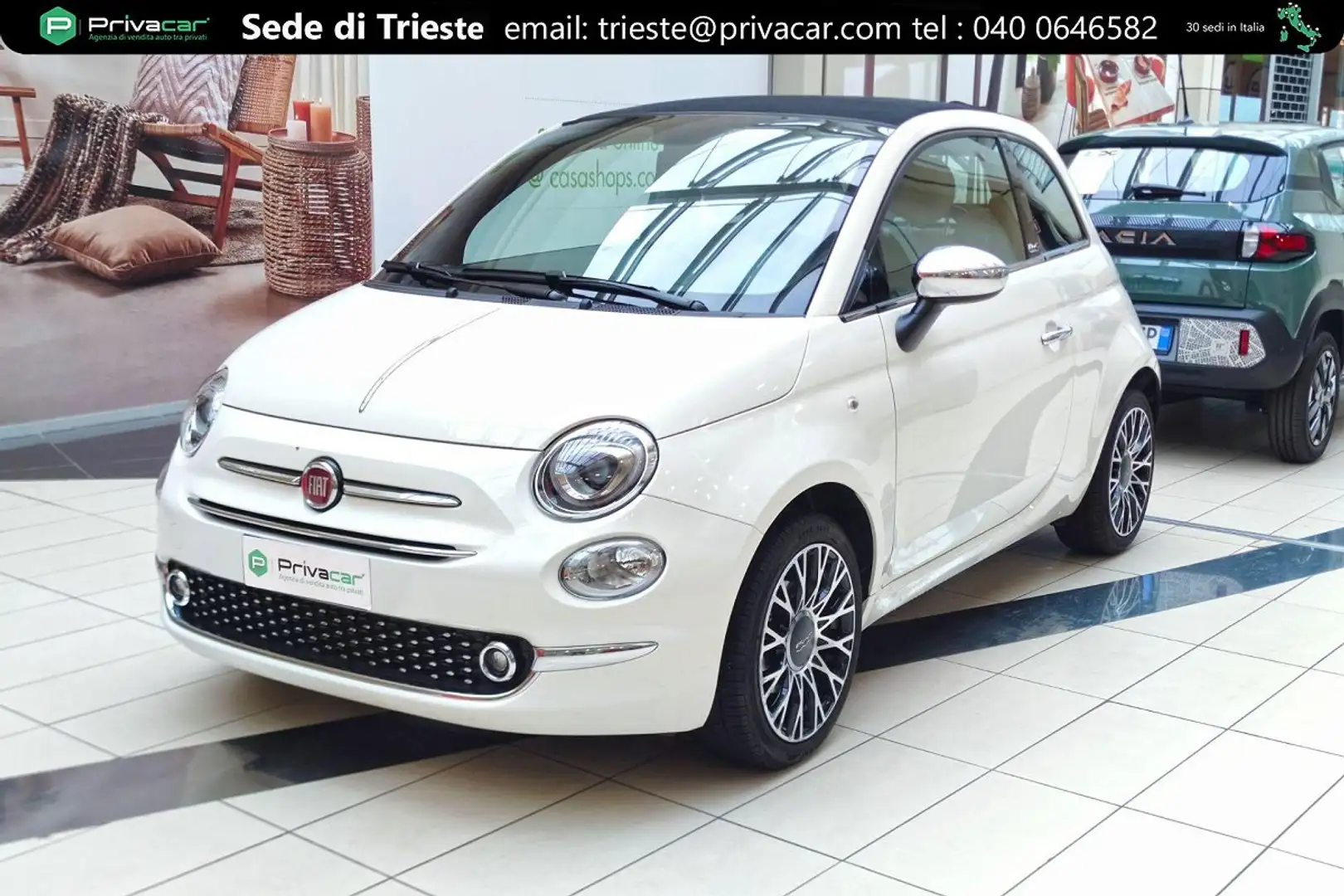 Fiat 500C 500 C 1.0 Hybrid Star Blanc - 1