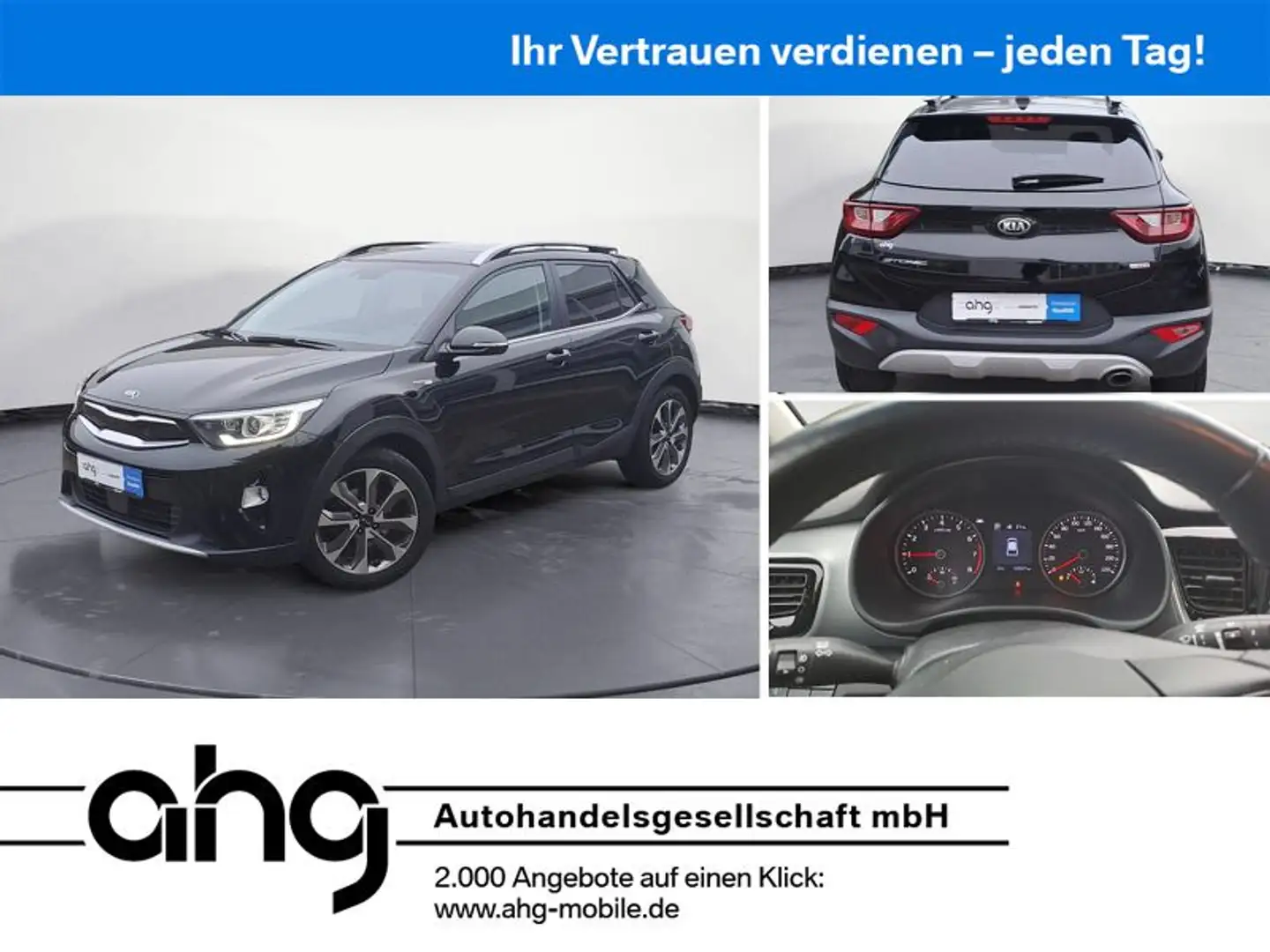Kia Stonic 1.0 T-GDI I DCT OPF Platinum, Top Ausstat Schwarz - 1