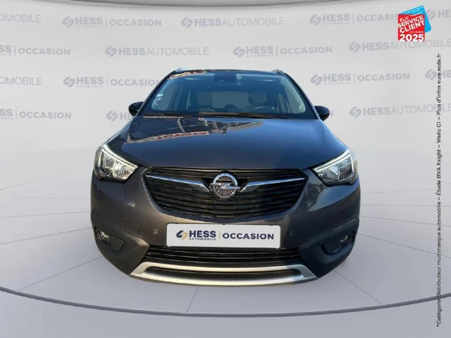 Opel Crossland X 1.2 Turbo 130ch Design 120 ans BVA Euro 6d-T GPS Camera Carplay Gris - 2