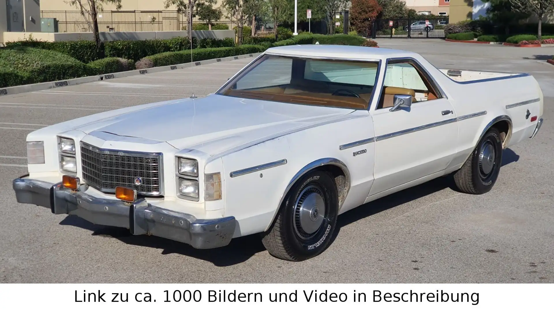 Ford Ranchero 500 351cu 5.8L V8 California Bílá - 1