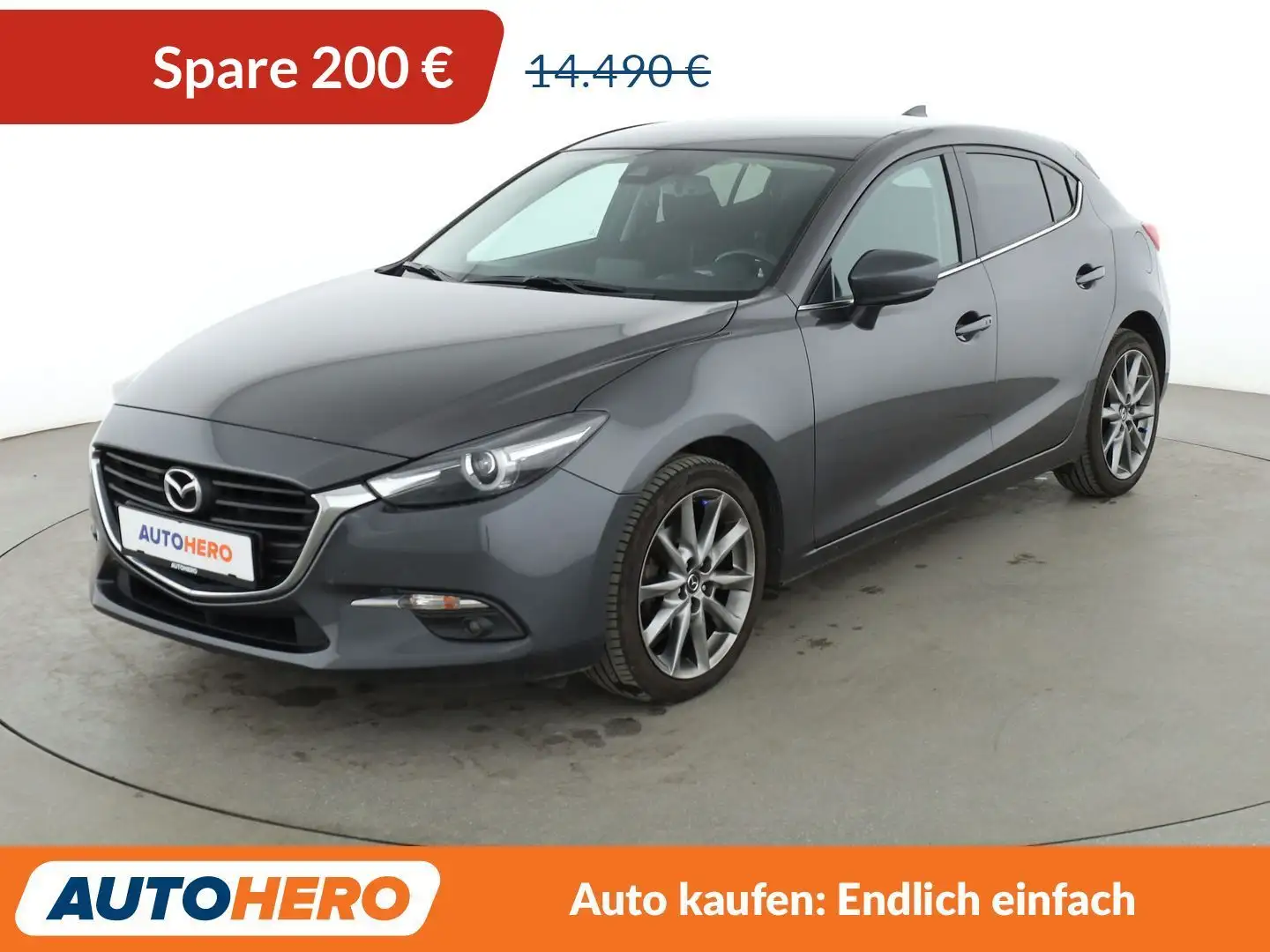 Mazda 3 2.0 Signature*HEAD-UP*LED*TEMPO*CAM*PDC*SHZ Grau - 1