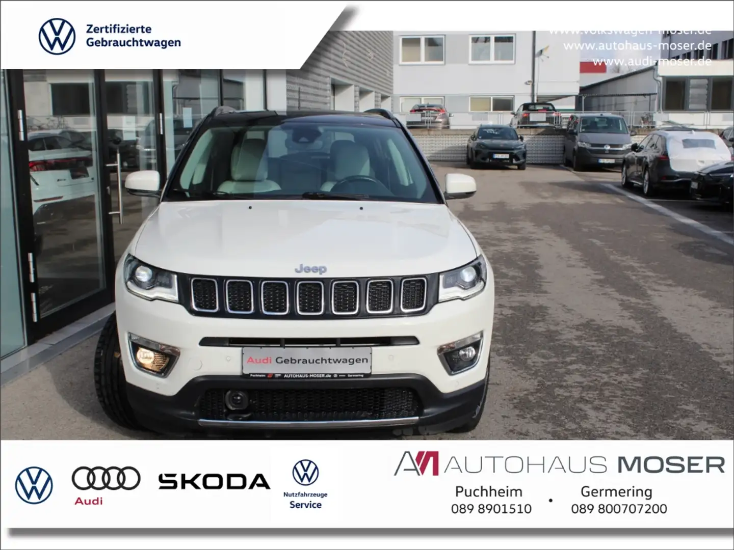 Jeep Compass Limited 4WDAut.NAV*Leder*Beats*SDach*Cam!!! Blanc - 1