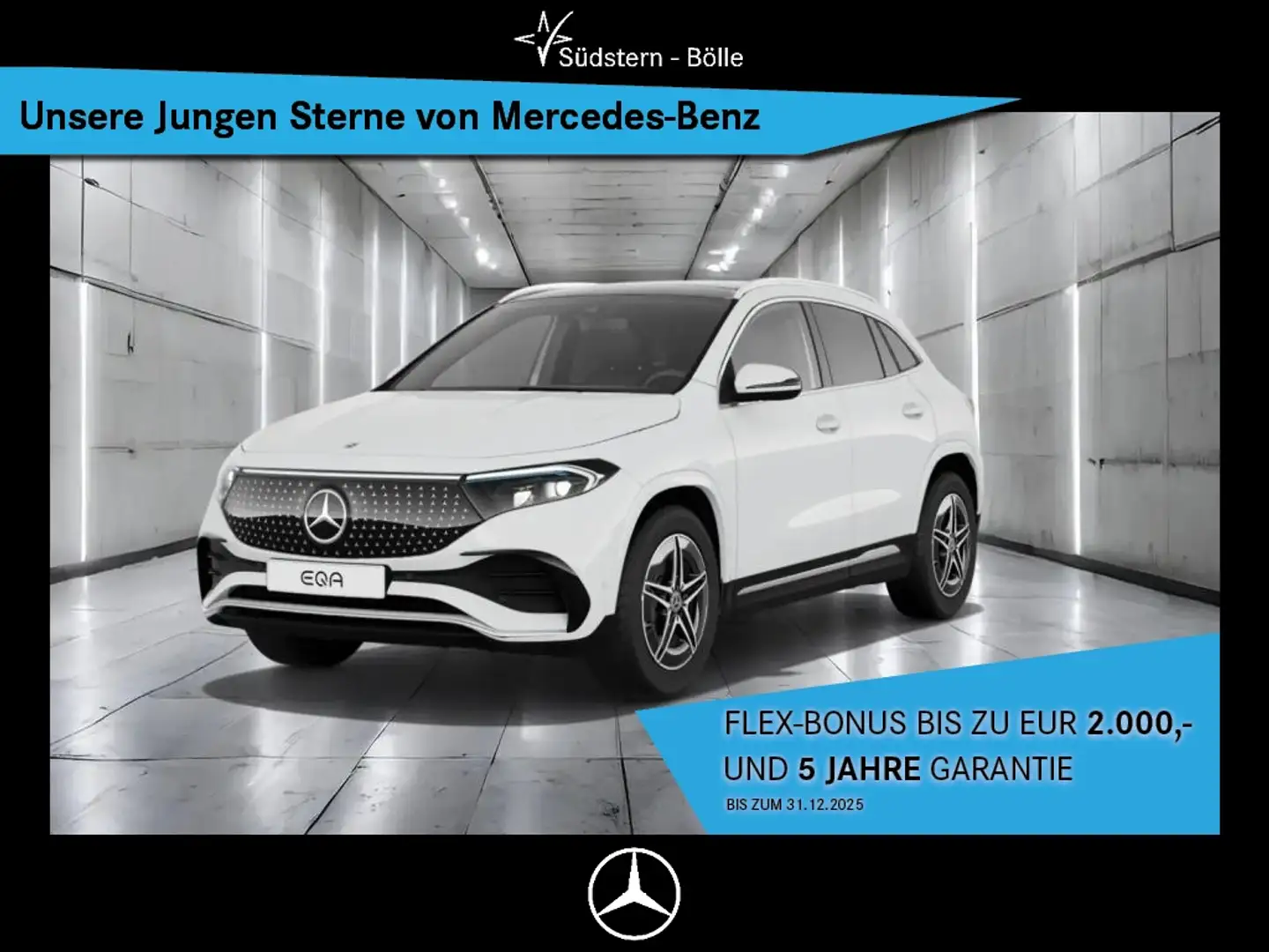 Mercedes-Benz EQA 350 4M AMG-ADV.+PANO+AHK+DISTR.+TOTW.+LNKR.H Blanc - 1