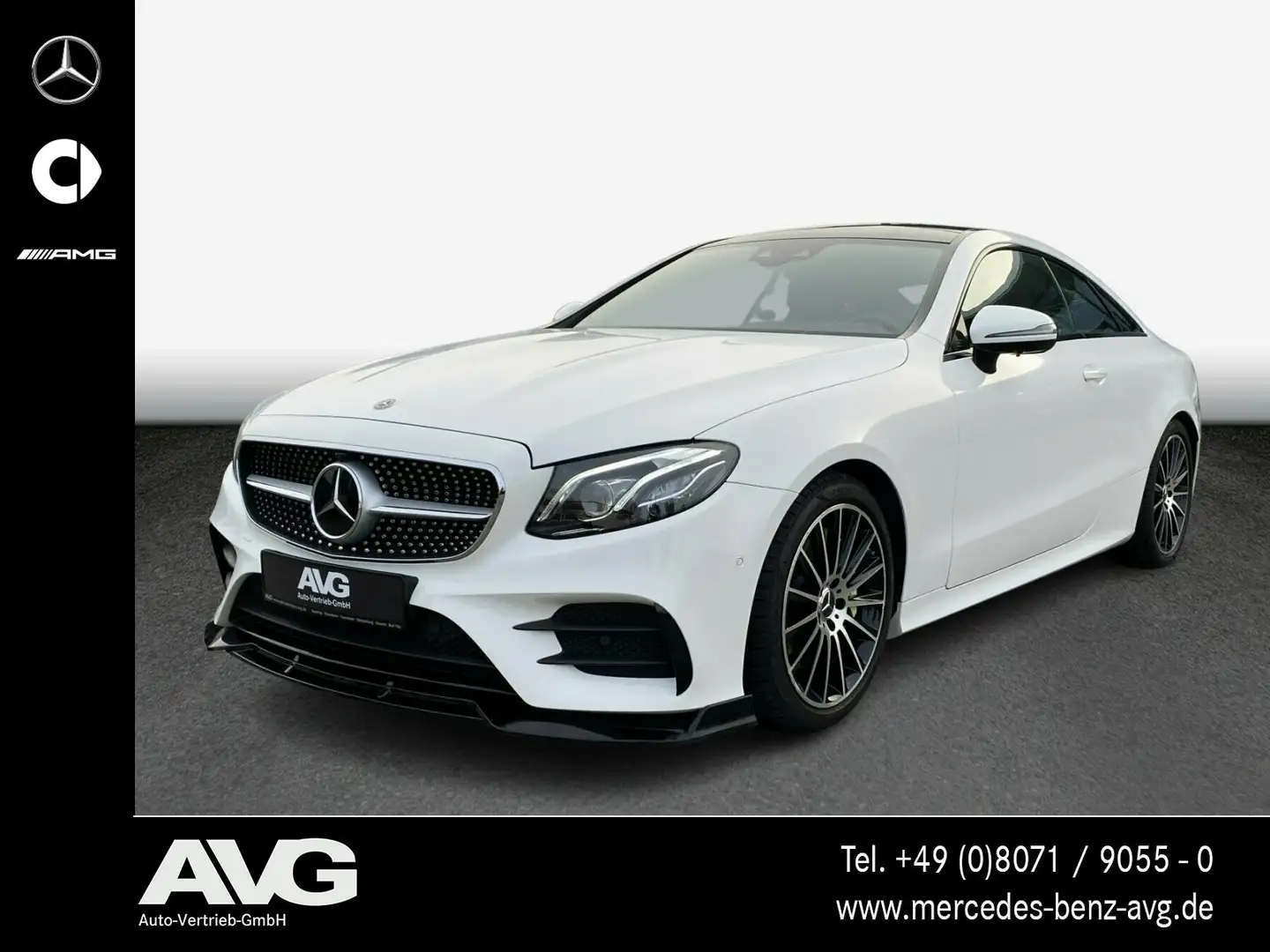 Mercedes-Benz E 350 E 350 Coupé AMG PANO 360° Sthzg Distronic Multib Weiß - 1