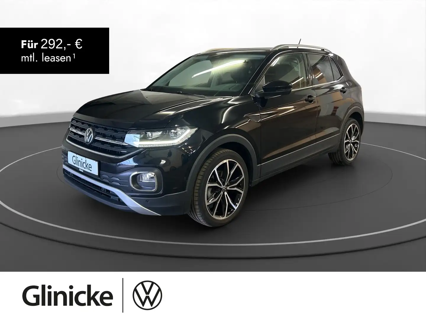 Volkswagen T-Cross 1.0 TSI Style DSG AHK LED LM 18" Navi RF Schwarz - 1
