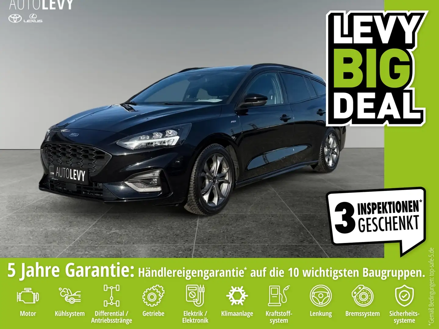 Ford Focus Turnier 1.5 ST-Line +Allwetter+Navi+SHZ+PDC Schwarz - 1