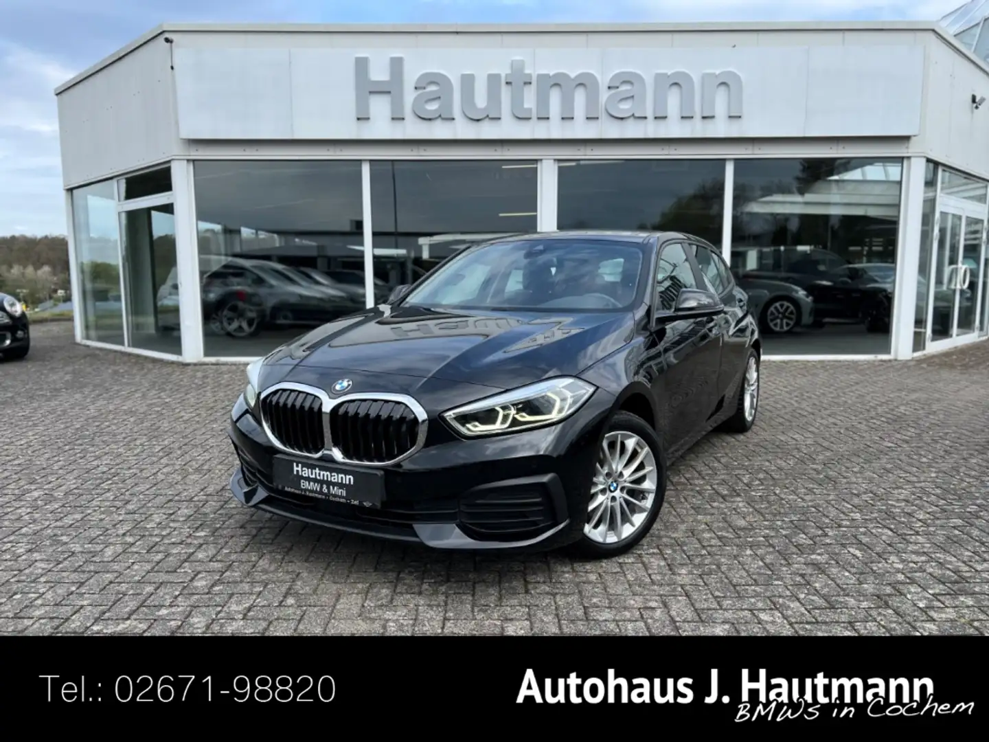 BMW 118 i Advantage *1.HAND*NAVI*PDC*LM17''*AUTOMATIK* Schwarz - 1