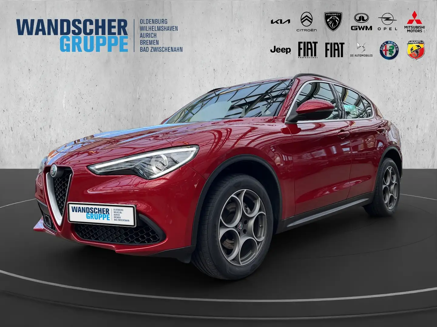 Alfa Romeo Stelvio Super Q4 2.0 Turbo Navi+SHZ+RFK+Memory Rouge - 1