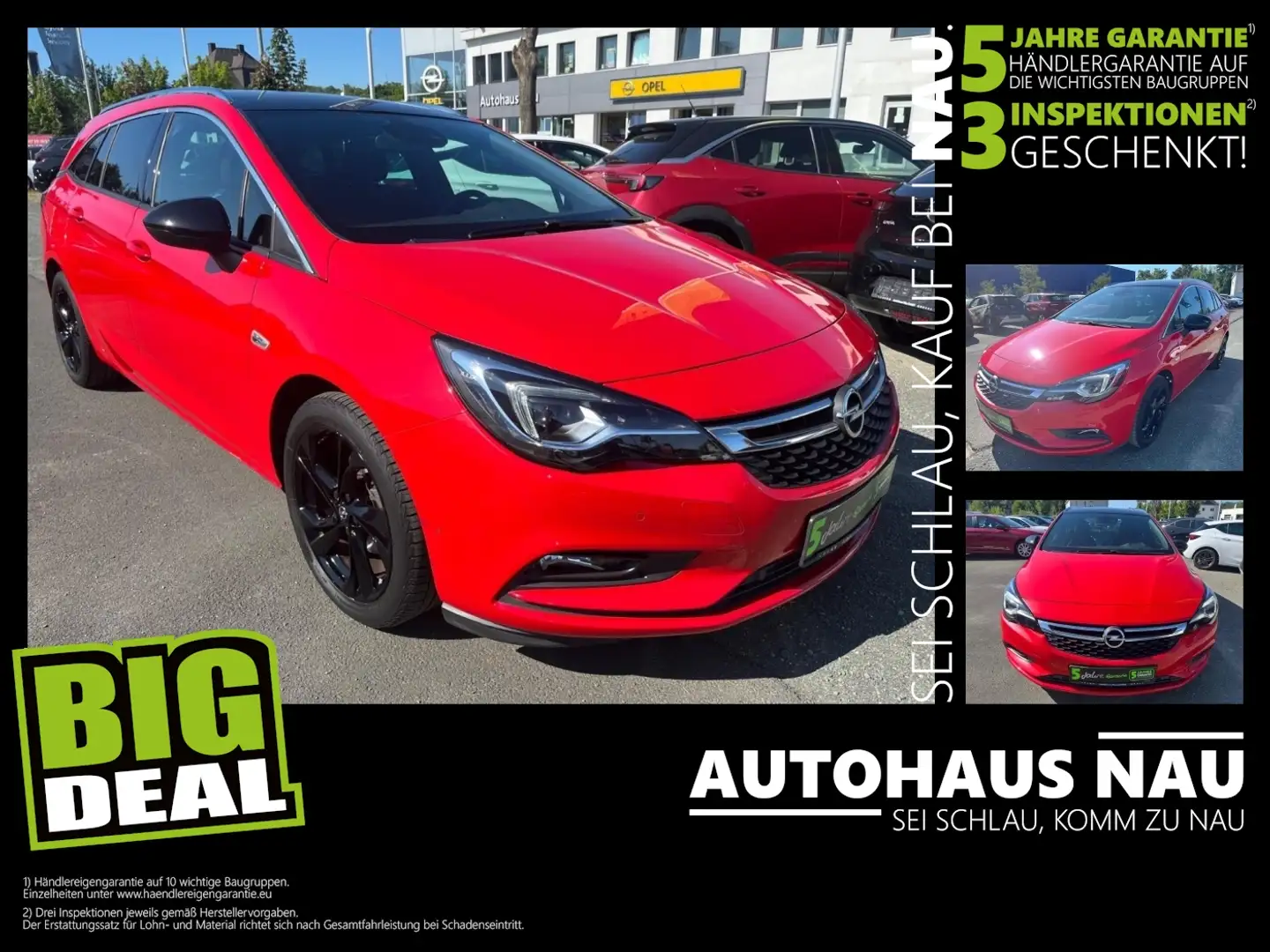 Opel Astra Sports Tourer 1.4 Turbo Dynamic Inkl. Inspektionsp Rouge - 1