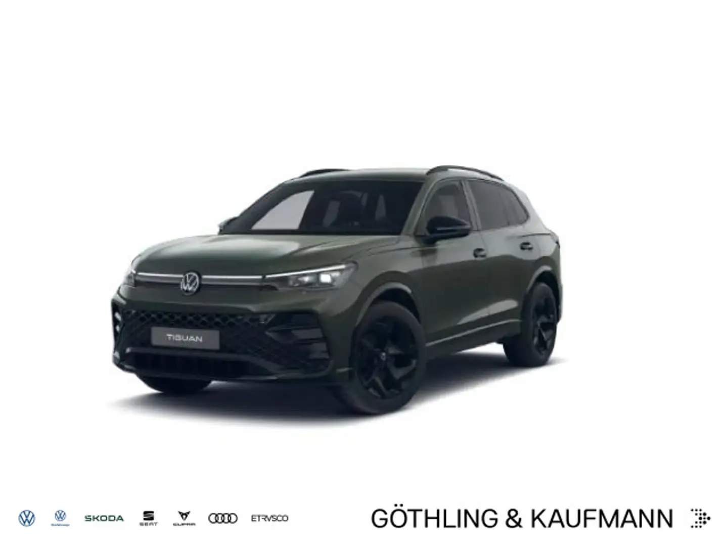 Volkswagen Tiguan R-Line 1.5 eTSI DSG*NAVI*AHK*KAM*BlackSty Grün - 1