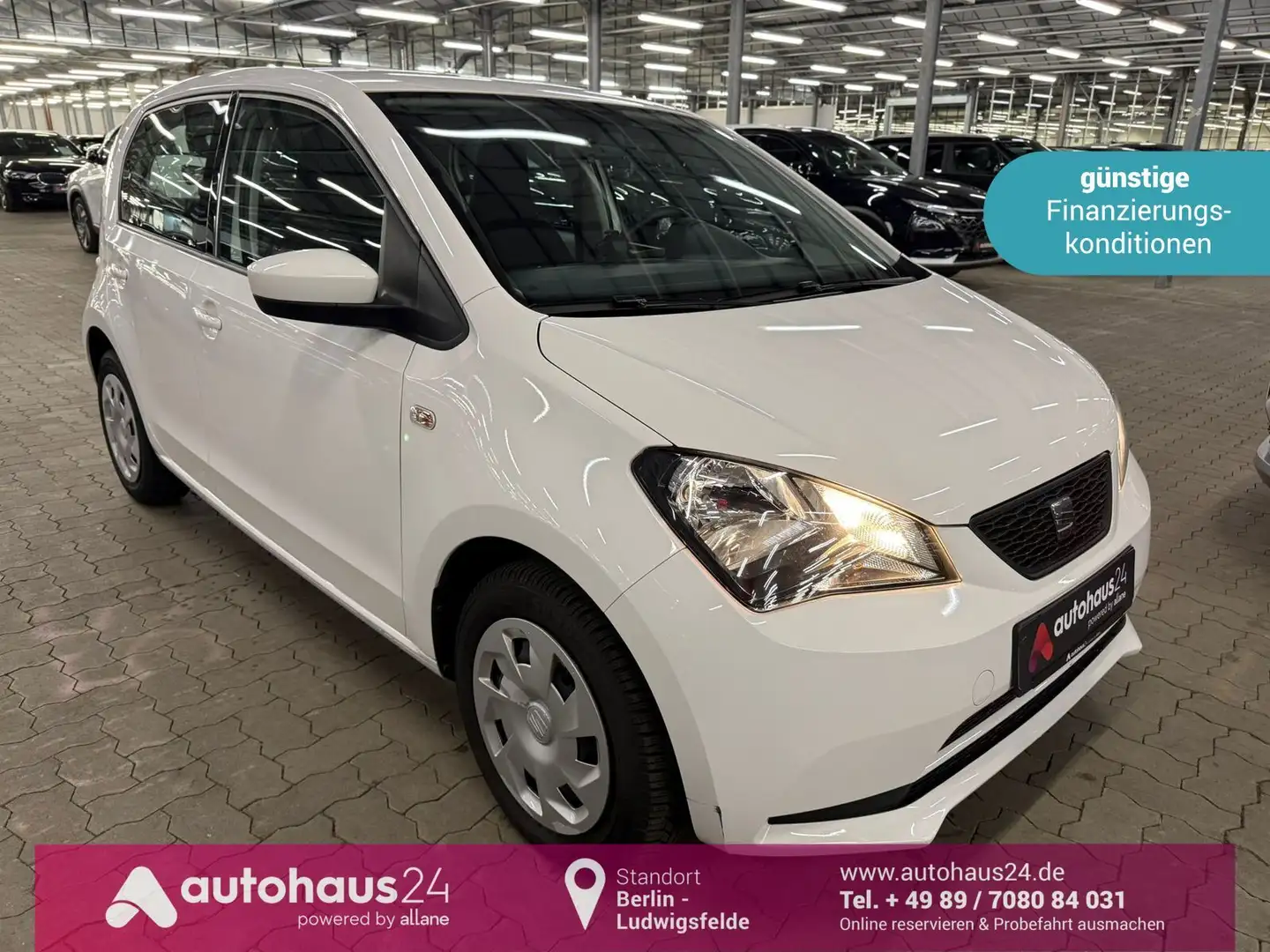 SEAT Mii 1.0 Style Radio|Klima|Isofix Weiß - 1