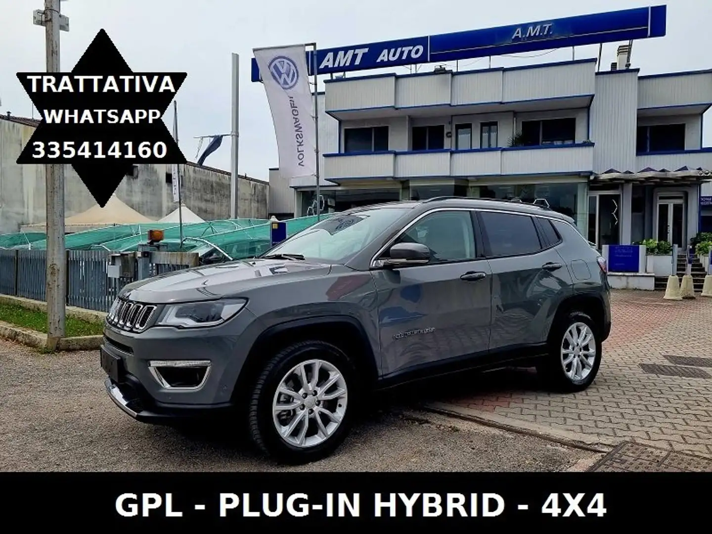 Jeep Compass 1.3 turbo t4 phev Limited 4xe at6 GPL Gris - 1