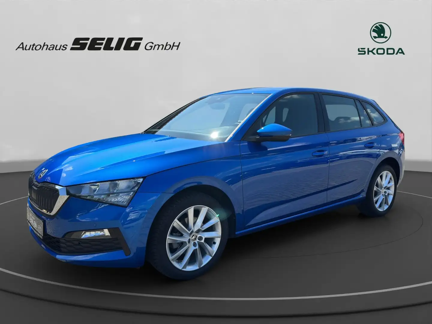 Skoda Scala 1.5 TSI DSG Style, Navi, PDC, Kamera, Spor Blauw - 1