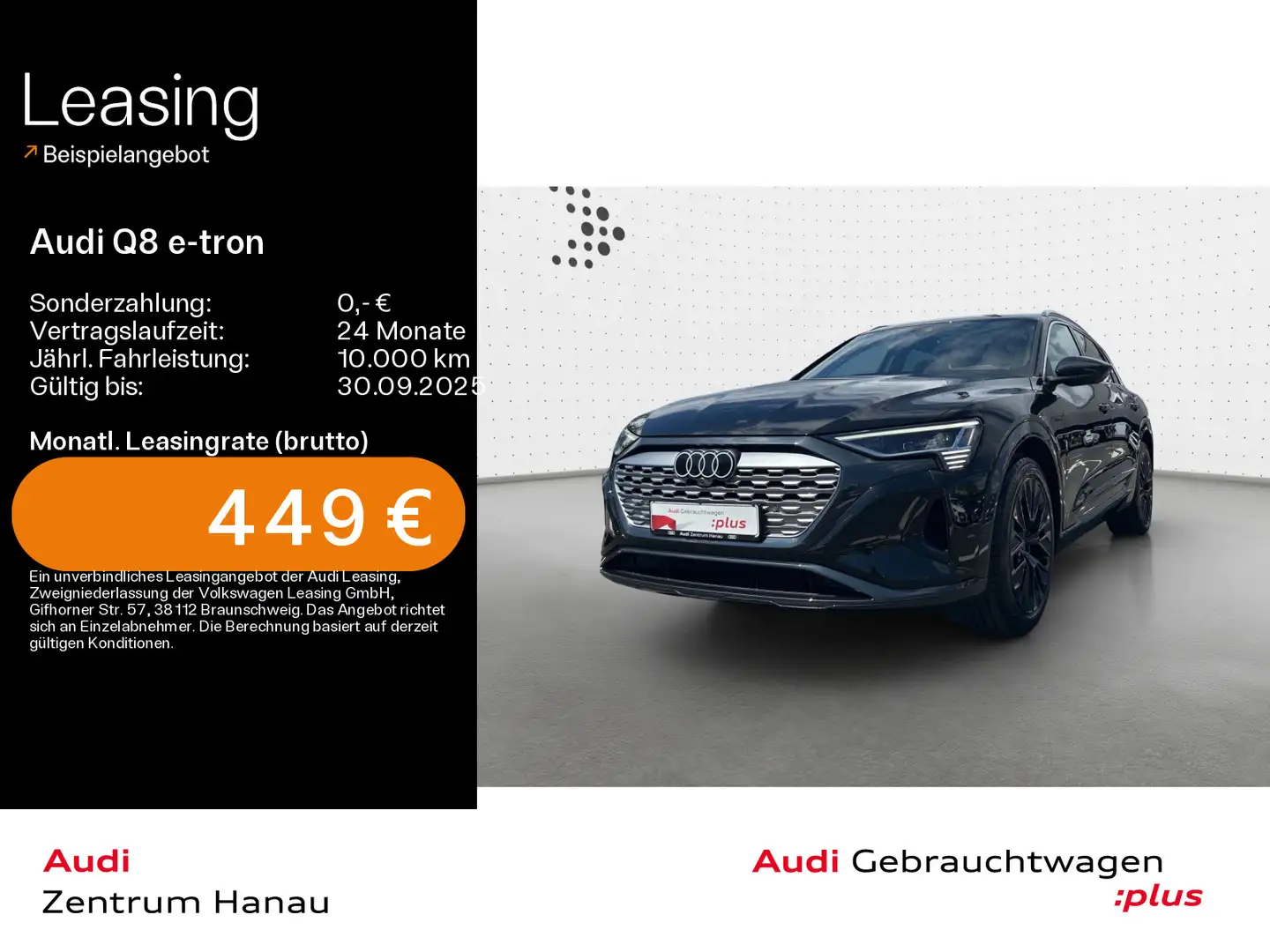 Audi Q8 e-tron 55 quattro advanced*NAVI-PLUS*HUD*MATR Negru - 1