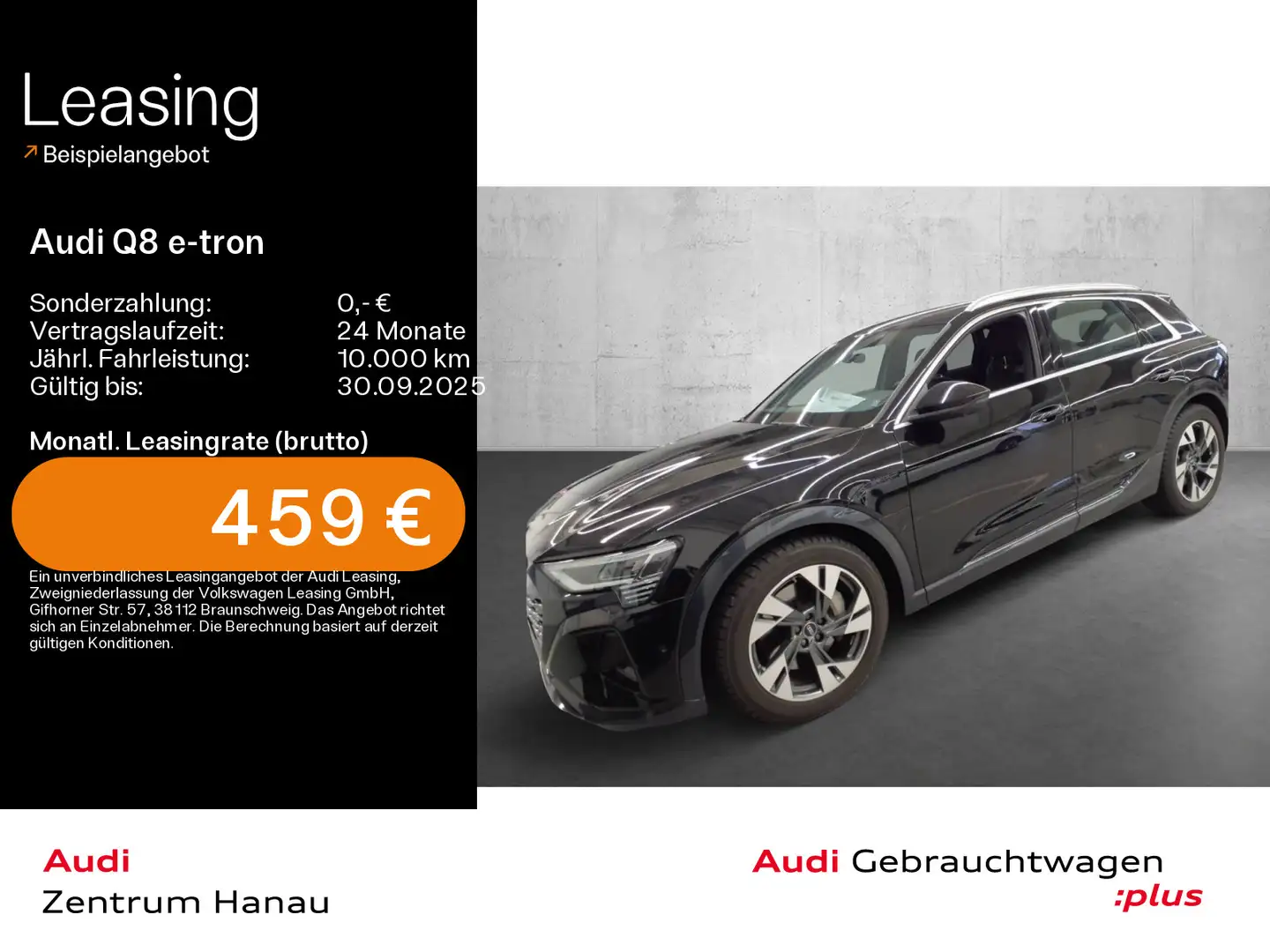 Audi Q8 e-tron 55 quattro advanced*NAVI-PLUS*HUD*MATR Schwarz - 1