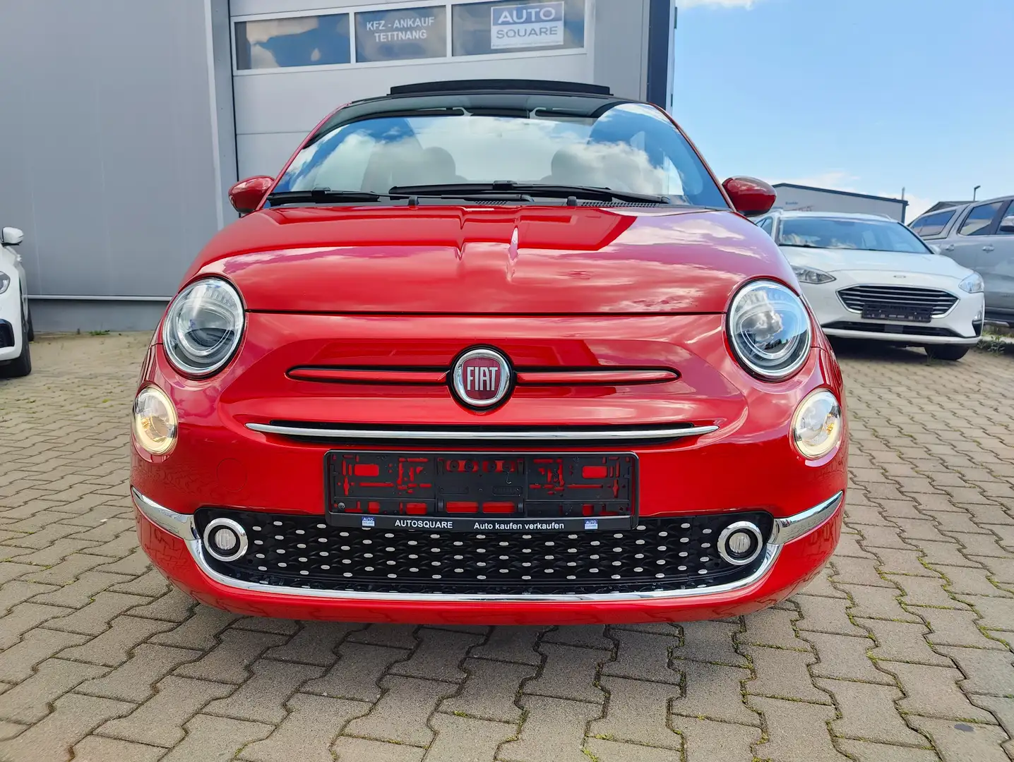 Fiat 500C Red Hybrid / Cabrio / 19.500km / Tempomat / Klima Rouge - 2