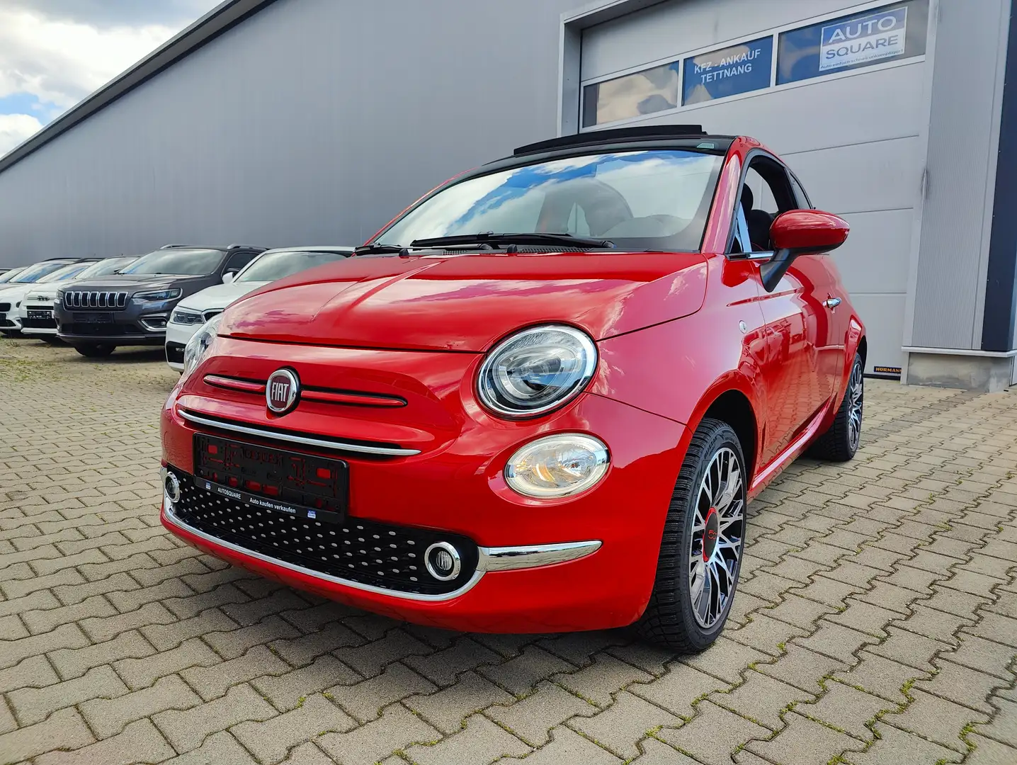 Fiat 500C Red Hybrid / Cabrio / 19.500km / Tempomat / Klima Rouge - 1