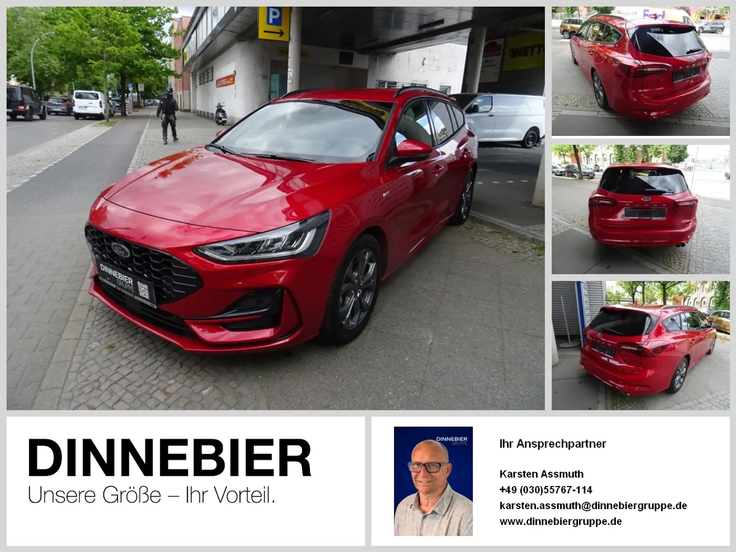 Ford Focus ST-Line X LED+AHK+Kamera+Winterpaket Rouge - 1