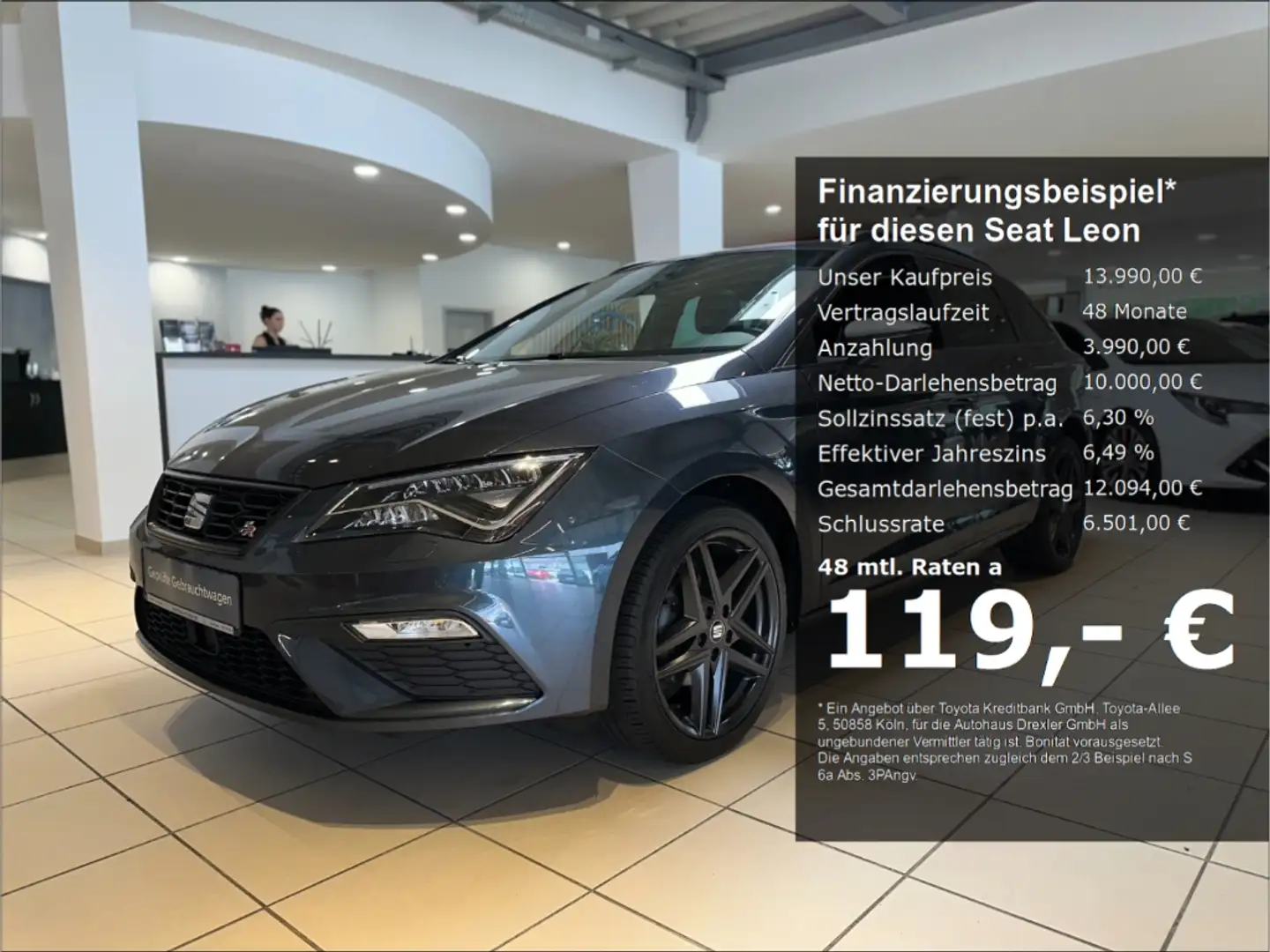 SEAT Leon FR Black (Kamera, Navi, Apple Carplay) Grau - 1