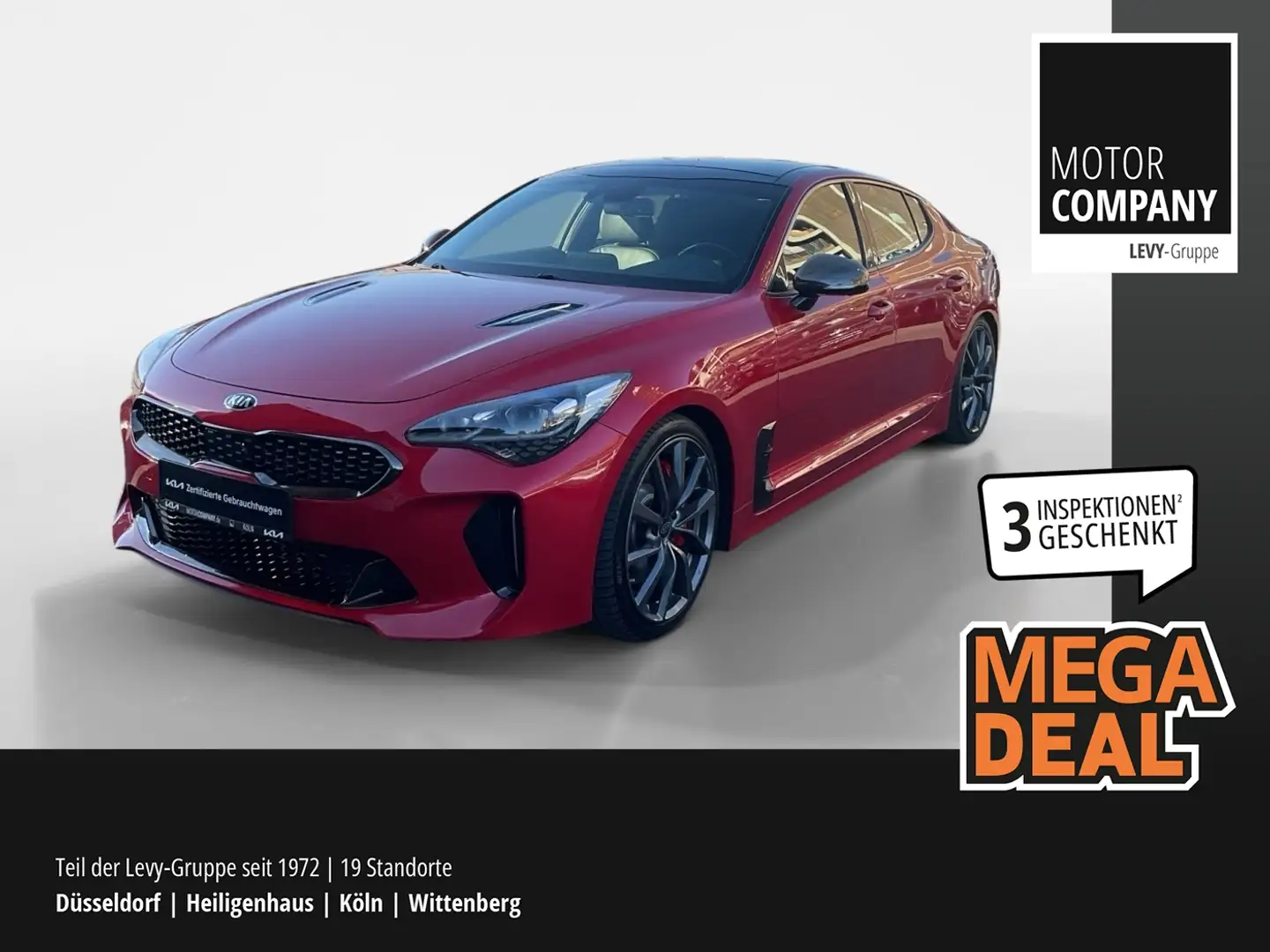Kia Stinger 3.3 V6 T-GDI GT AUT+Kamera+360+ACC+Navi Rot - 1