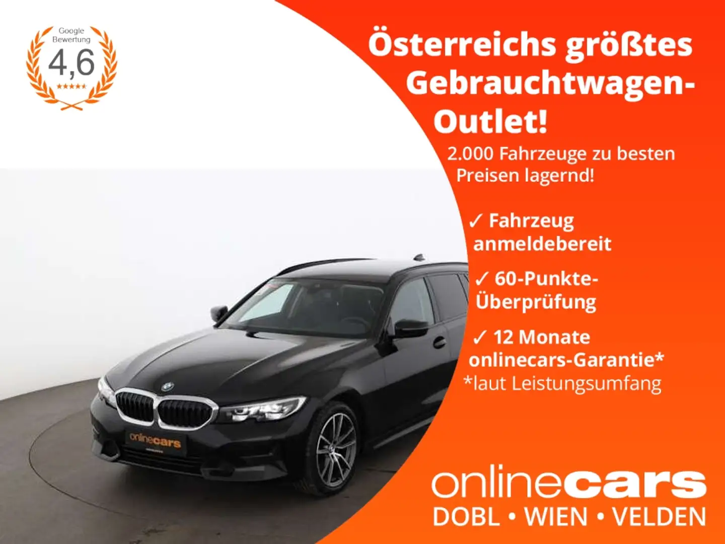 BMW 320 d Touring xDrive Sport Line Aut LED NAV ASISST Schwarz - 1