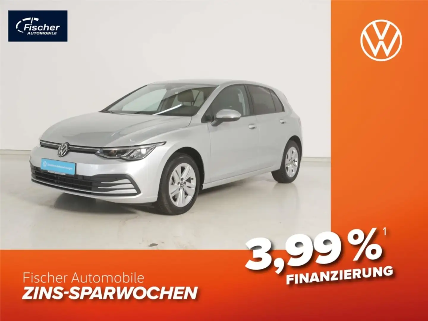 Volkswagen Golf 2.0 TDI Life DSG NAV/LED/RFK/ACC/DC/SH/DAB+ Zilver - 1