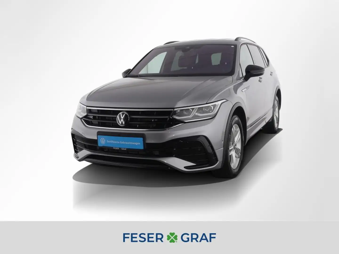 Volkswagen Tiguan Allspace 2.0 TDI R-Line 4M 7-SITZE AHK Silber - 1