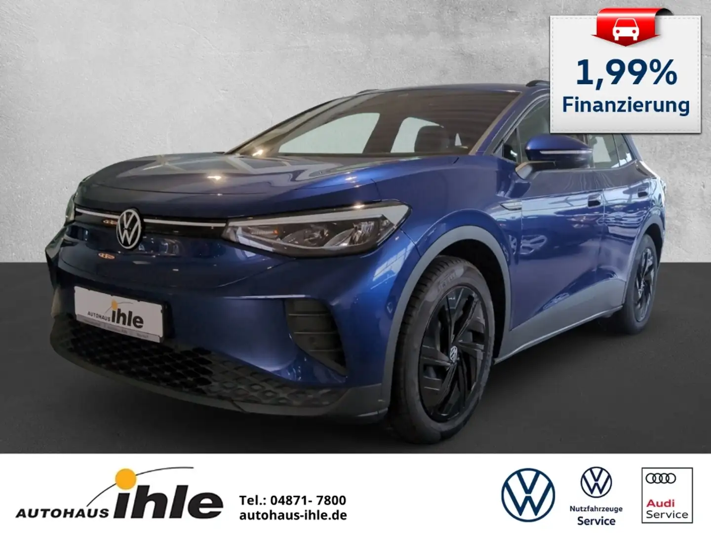 Volkswagen ID.4 Pure City 52kWh AMBIENTEBEL.+DAB+NAVI Blau - 1