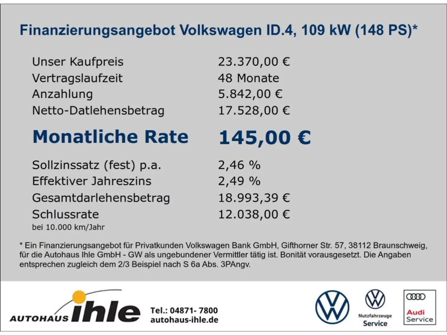 Volkswagen ID.4 Pure City 52kWh AMBIENTEBEL.+DAB+NAVI Blau - 2